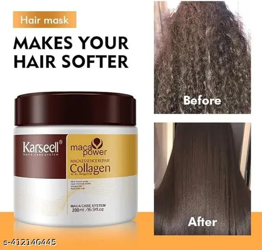 Collagen Expert Absolute Repair Hair Mask for Dry & Damaged Hair with Gold Quinoa & Wheat Protein | Deep Conditioning Hair Spa Cream | General Store India