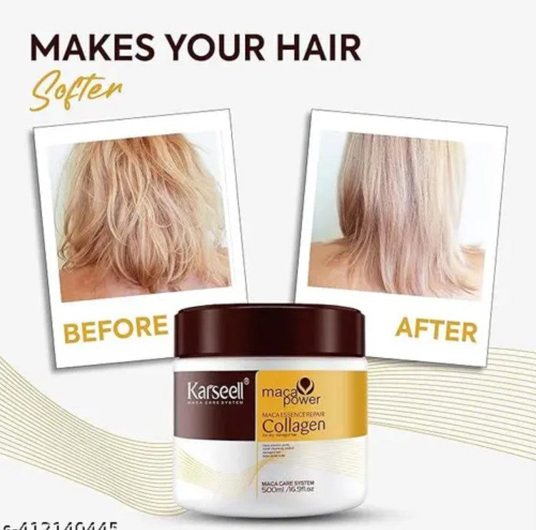 Collagen Expert Absolute Repair Hair Mask for Dry & Damaged Hair with Gold Quinoa & Wheat Protein | Deep Conditioning Hair Spa Cream | General Store India