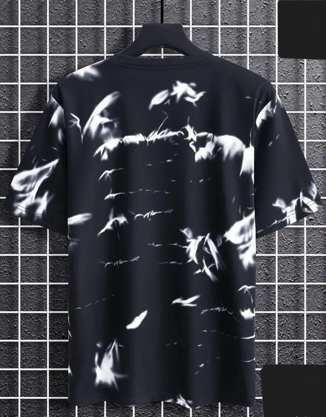 Spab Men & Women Printed Casual White & Black Oversized T-Shirt | Trendy Streetwear Graphic Tee Online India