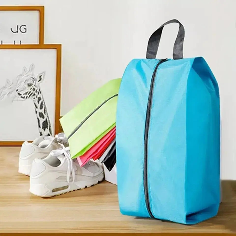 Portable Shoe Storage Bags Pack of 3 | Travel Shoe Organizer Bags, Waterproof Zipper Shoe Pouch for Men, Women & Kids