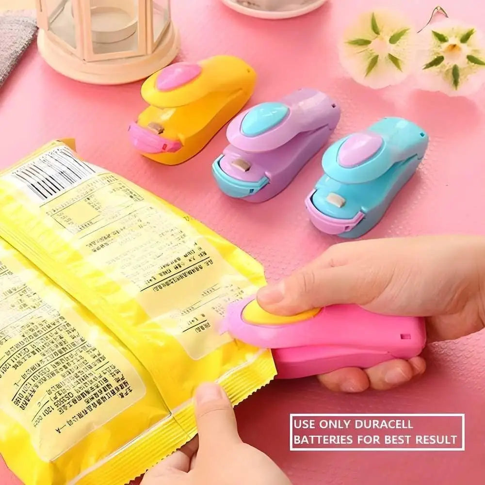 Portable Mini Heat Sealer Machine for Plastic Bags | Food Storage Snack Bag Sealing Machine for Chips, Vacuum Bags & Kitchen Home Use