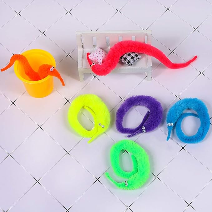 Magic Worm Toys for Kids & Adults (Pack of 2) | Sensory Fidget Toy for Focus & Fun | Multicolor | General Store India