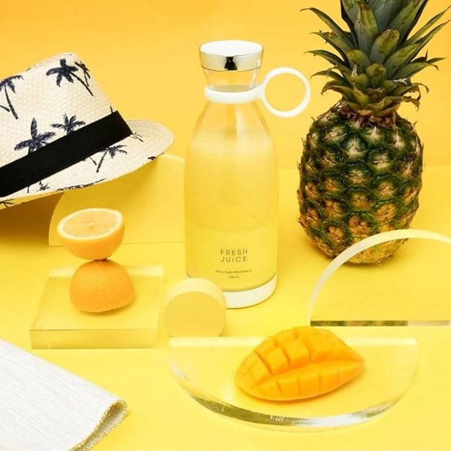 Portable Mini Blender for Fresh Juice | USB Rechargeable Personal Smoothie Maker Bottle | General Store India