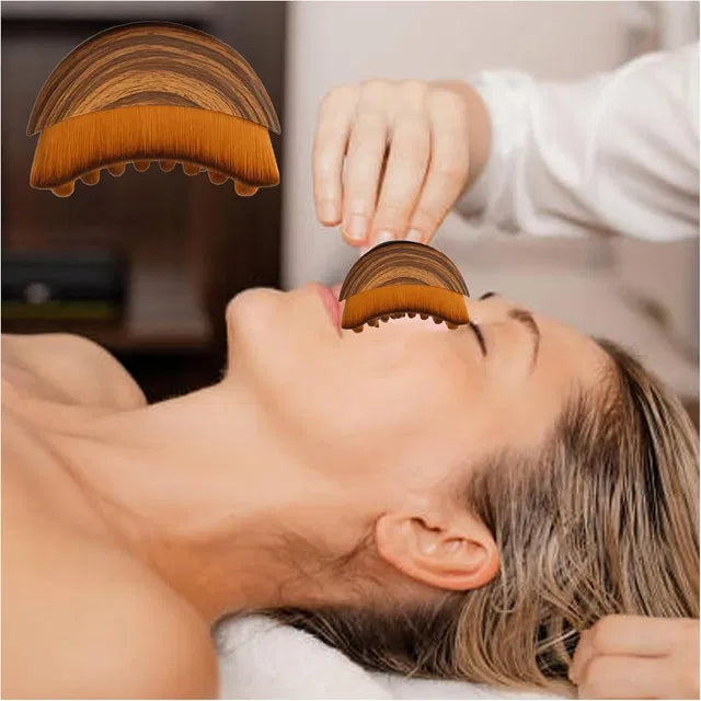 Lymphatic Contour Face Brush for Facial Massage & Jawline Sculpting | Soft Face Massage Brush | General Store India