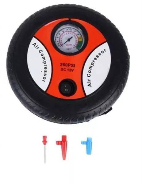 12V Automatic Car Air Compressor Portable Tyre Inflator Pump | Digital Tire Pressure Air Pump for Car, Bike & Bicycle | Emergency Auto Air Compressor | General Store India